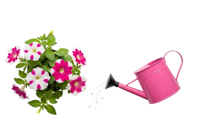 Gieter_41183_2026_1920_Fig1_HTML_klein Roze-witte bloemen en een roze gieter